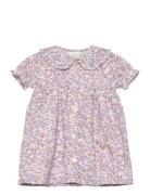 Dress Woven Aop Dresses & Skirts Dresses Casual Dresses Short-sleeved Casual Dresses Pink En Fant