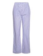 Cleeo Trouser Pyjama Bottom Pyjamasbukser Hyggebukser Blue Etam