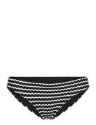 Mesh Effect Hipster Pant Swimwear Bikinis Bikini Bottoms Bikini Briefs Black Seafolly