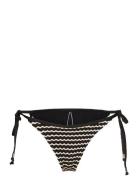 Mesh Effect Tie Side Rio Pant Swimwear Bikinis Bikini Bottoms Side-tie Bikinis Black Seafolly