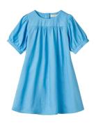 Meistro Ss Dress Dresses & Skirts Dresses Casual Dresses Short-sleeved Casual Dresses Blue Fliink