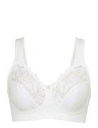 Support Soft Bra Powder Lingerie Bras & Tops Full Cup Bras White Abecita