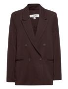 Brennda-M Blazers Double Breasted Blazers Burgundy MbyM