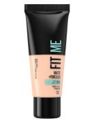 Maybelline New York Fit Me Matte + Poreless Foundation 102 Fair Ivory Foundation Makeup Maybelline