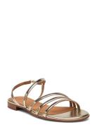 Sandals Flade Sandaler Gold Billi Bi