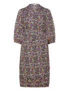 Carlivia 3/4 Wrap Midi Dress Wvn Noos Knælang Kjole Purple ONLY Carmakoma