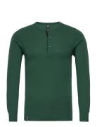 Dovre T-Shirt 1/1 Ærme/Stolpe Underwear Night & Loungewear Pyjama Tops Green Dovre