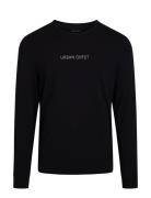 Men Bamboo L/S T-Shirt Underwear Night & Loungewear Pyjama Tops Black URBAN QUEST