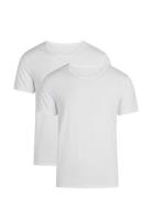 2-Pack Men Bamboo S/S Undershirt Underwear Night & Loungewear Pyjama Tops White URBAN QUEST