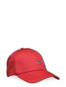 Unisex. High Cotton Twill Cap Accessories Headwear Caps Red GANT