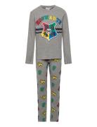 Pyjalong Pyjamassæt Grey Harry Potter