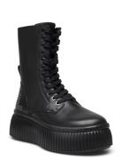 Kreeper Lo Kc Shoes Boots Ankle Boots Laced Boots Black Karl Lagerfeld Shoes