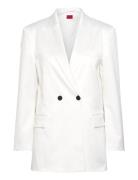 Alsatin-1 Blazers Double Breasted Blazers White HUGO