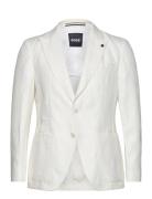 H-Hutson-Peak-242 Suits & Blazers Blazers Single Breasted Blazers White BOSS