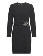 Dress Knælang Kjole Black Emporio Armani