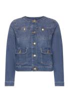 Jacket Maya Denim Jakke Denimjakke Blue Lindex