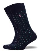 Bci Combed Cotton-3Pk Multi Dot Underwear Socks Regular Socks Blue Polo Ralph Lauren Underwear