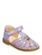 Sandals - Flat - Closed Toe - Shoes Summer Shoes Sandals Purple ANGULUS