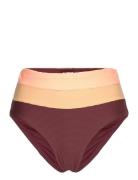 Block Party Splice Full Pant Swimwear Bikinis Bikini Bottoms High Waist Bikinis Burgundy Rip Curl