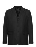 Caspian Wool Suiting Uldjakke Jakke Black Rue De Tokyo