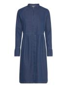 Soft Denim Dupina Dress Knælang Kjole Blue Mads Nørgaard