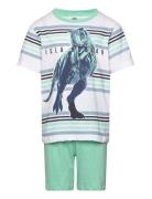 Set Pyjalong Pyjamassæt Green Jurassic World