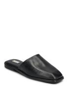 Parkny Leather Mule Shoes Mules & Slip-ins Flat Mules Black GANT