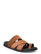 Harllow Suede Brown Leather Sandals Flade Sandaler Brown ALOHAS