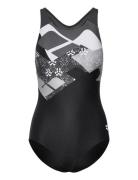 W Logo Kikko Swimsuit Controlpro Low B Badedragt Badetøj Black Arena