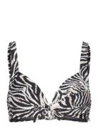 Zebra Electra Top Swimwear Bikinis Bikini Tops Wired Bikinitops Black Panos Emporio
