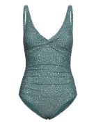 Ditsy Dots Simi Swimsuit Badedragt Badetøj Green Panos Emporio