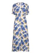 Bellavista Midi Dress Maxikjole Festkjole Blue Faithfull The Brand