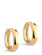 Classic Wide Hoops 20 Mm Accessories Jewellery Earrings Hoops Gold Enamel Copenhagen