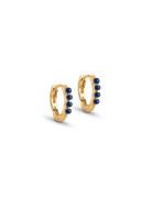 Paula Hoops 10 Mm Accessories Jewellery Earrings Hoops Gold Enamel Copenhagen
