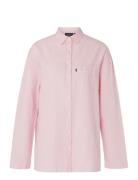 Icons Jennifer Organic Cotton Light Oxford Pajama Pyjamas Nattøj Pink Lexington Home