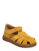 Sandals - Flat - Closed Toe - Shoes Summer Shoes Sandals Yellow ANGULUS