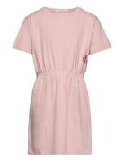 Monogram Off Placed T Dress Dresses & Skirts Dresses Casual Dresses Short-sleeved Casual Dresses Pink Calvin Klein