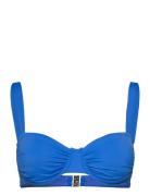 S.collective Ruched Underwire Bra Swimwear Bikinis Bikini Tops Wired Bikinitops Blue Seafolly