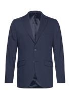 Technical Stretch Blazer - Combi Su Suits & Blazers Blazers Single Breasted Blazers Navy Lindbergh Black