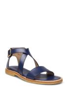 Sandals - Flat - Open Toe - Op Flade Sandaler Navy ANGULUS