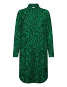 Onltiana L/S Shirt Dress Wvn Knælang Kjole Green ONLY