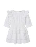 Nmffatidia 2/4 Dress Dresses & Skirts Dresses Casual Dresses Long-sleeved Casual Dresses White Name It