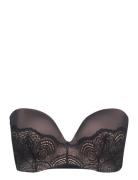 Refined Glamour Perfect Strapless Lingerie Bras & Tops Push Up Bras Black WONDERBRA