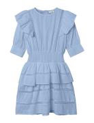 Nkffatidia 2/4 Dress Dresses & Skirts Dresses Casual Dresses Short-sleeved Casual Dresses Blue Name It