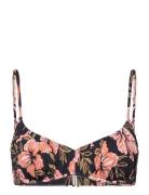 Hooked On Tropics Bliss Brltte Swimwear Bikinis Bikini Tops Bandeau Bikinitops Black Billabong