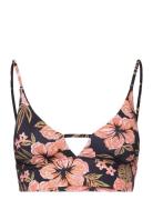 Hooked On Tropics V Neck Cami Swimwear Bikinis Bikini Tops Bandeau Bikinitops Black Billabong