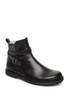 Booties - Flat Shoes Boots Ankle Boots Ankle Boots Flat Heel Black ANGULUS