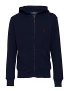 Cotton-Blend-Fleece Hoodie Tops Sweatshirts & Hoodies Hoodies Blue Ralph Lauren Kids