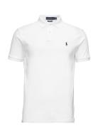 Custom Slim Fit Mesh Polo Shirt Tops Polos Short-sleeved White Polo Ralph Lauren
