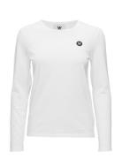 Moa Long Sleeve Tops T-shirts & Tops Long-sleeved White Double A By Wood Wood